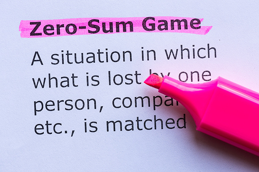 Beware of the Zero-Sum Game